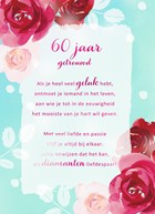 Huwelijksjubileum kaart 60 jaar getrouwd More than words